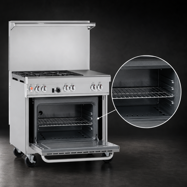 Product image #4 for Southbend Ultimate 36-Inch Commercial Gas Restaurant Range with 24-Inch Griddle and Standard Oven