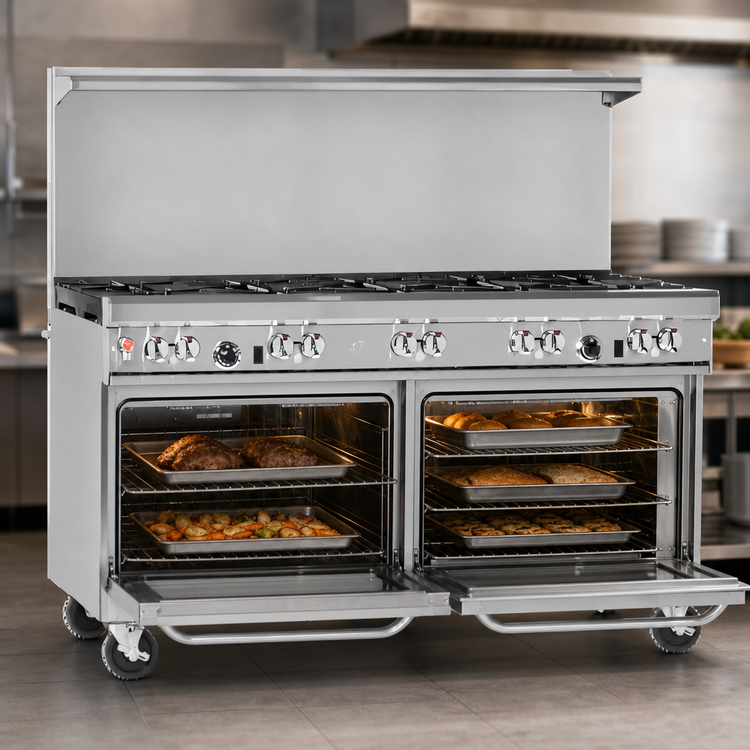Product image #4 for Southbend Ultimate 60-Inch Gas Restaurant Range with 6 Burners, 24-Inch Griddle, Standard Oven, and Convection Oven