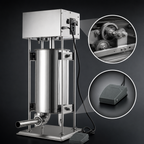 Thumbnail image #4 for Uniworld Foodservice Equipment USSC-DL10E 25 lb Electric Vertical Gear-Driven Sausage Stuffer with Stainless Steel Cylinder