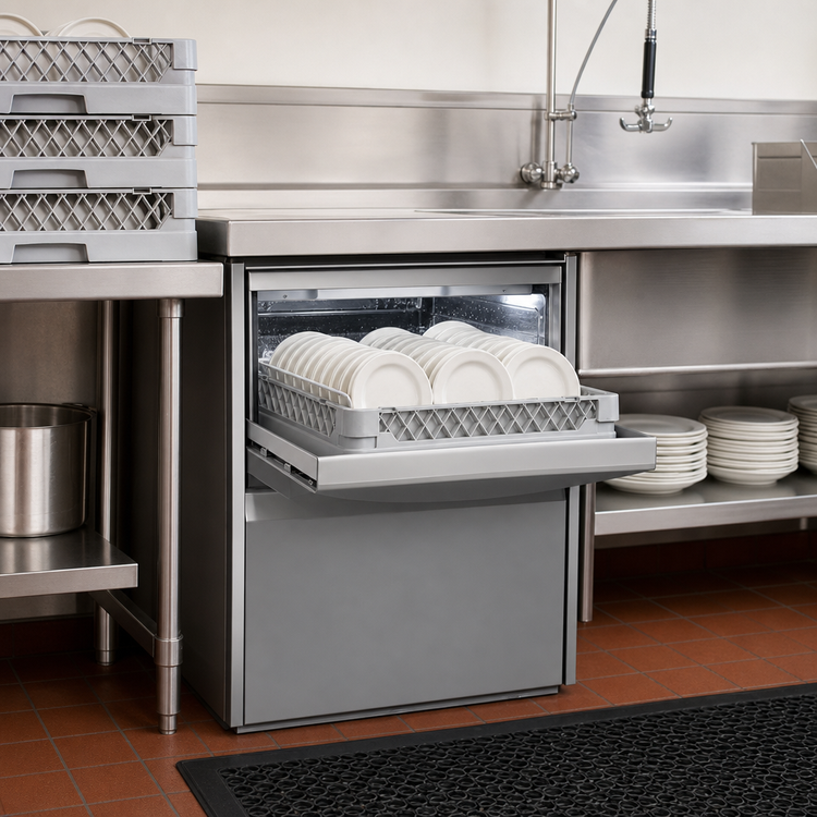Product image #4 for Insinger Cadet High Temp Undercounter Dishwasher, 20" x 20" Racks, 30 Racks/Hour