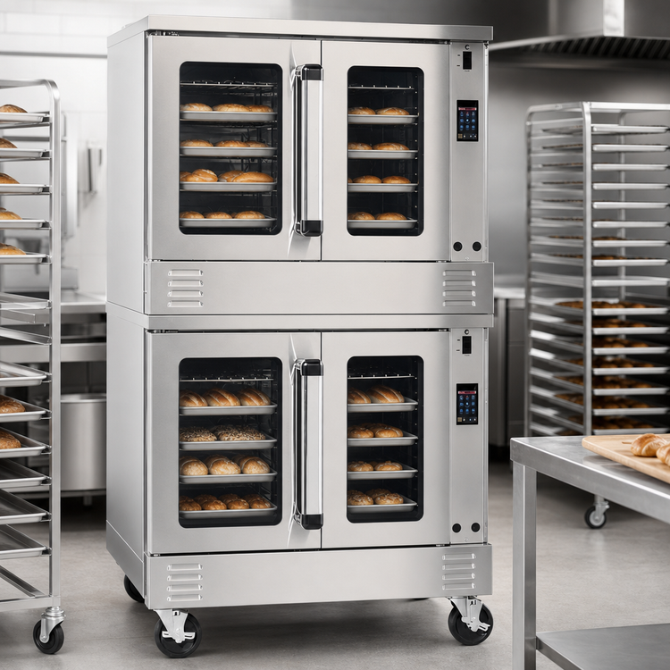 Product image #4 for Southbend Platinum Double Deck Bakery Depth Electric Convection Oven with Touchscreen Controls and Dependent Doors
