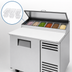 Thumbnail image #4 for True TPP-AT-44-HC 44-3/4-Inch Pizza Prep Table with 1 Door, 6-Pan Top, and 19-1/2-Inch Cutting Board