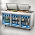 Thumbnail image #4 for True Mega Top 3-Door Self-Contained Sandwich/Salad Prep Table with 24 Pan Capacity