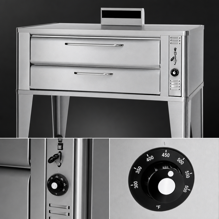Product image #4 for Blodgett 961P Single Deck Gas Pizza Oven, 42 x 32 Inch Deck Interior, 50,000 BTU