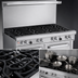 Thumbnail image #4 for Southbend Ultimate 48-Inch Commercial Gas Restaurant Range with 7 Open Burners, Standard Oven and Cabinet Base