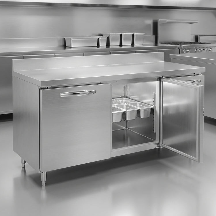 Product image #3 for Continental Refrigerator Designer Line DFA68NSSBS 68 Inch Two Section Worktop Freezer