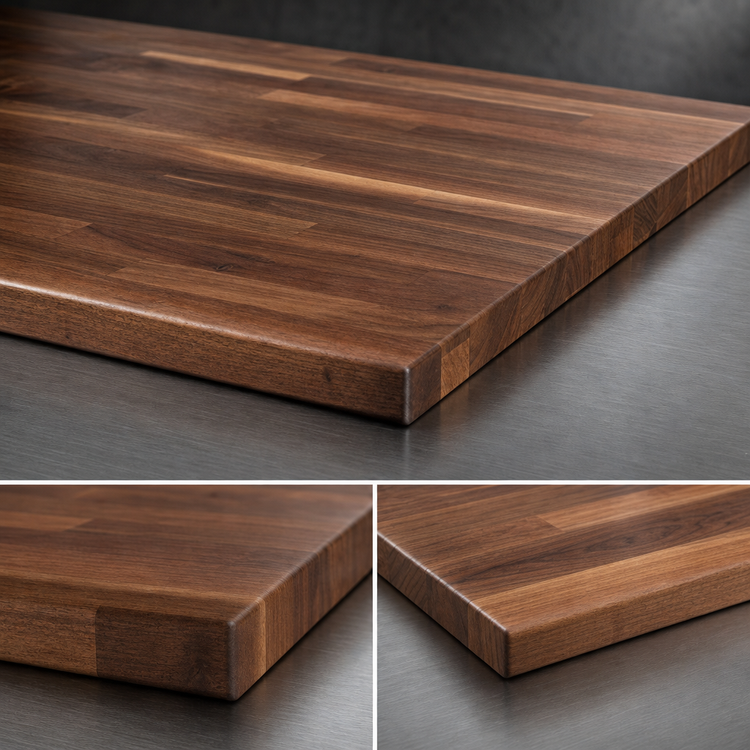 Product image #4 for Boos Block American Black Walnut Edge Grain Kitchen Countertop, 60 x 38 x 1-1/2 Inch, Varnique Finish