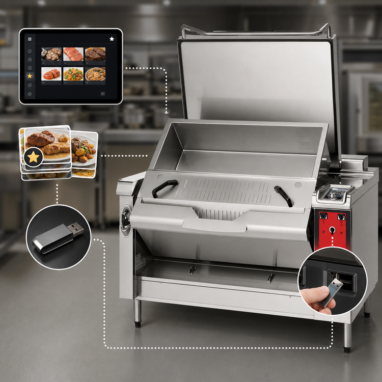 Product image #5 for Vulcan PreciPan 28-Gallon Electric Tilting Braising Pan, 480V, Open Frame