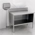 Thumbnail image #4 for John Boos EBOS4R5-2460 Open Front Enclosed Base Work Table, 60 x 24 Inches, 14-Gauge Stainless Steel Top, 5-Inch Backsplash