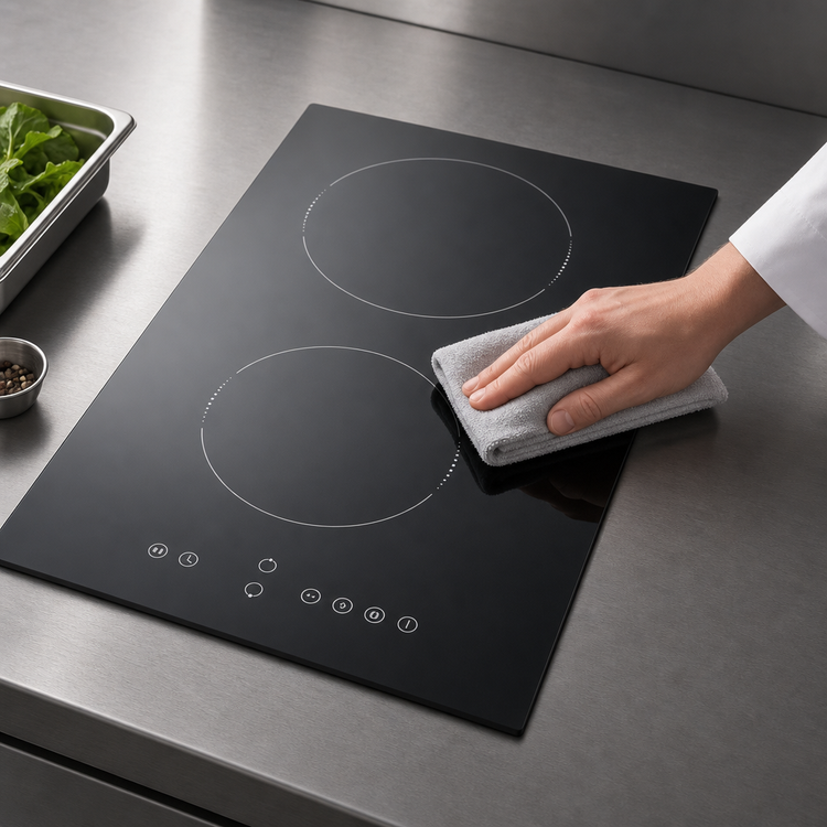 Product image #5 for Summit Commercial 2-Burner Built-In Electric Radiant Cooktop with Black Ceramic Glass Surface
