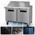 Thumbnail image #4 for Hoshizaki Steelheart 48-Inch Two-Section Mega Top Reach-In Prep Refrigerator with 18-Pan Rail
