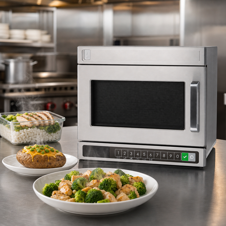 Product image #4 for Amana Commercial HDC10Y15 Heavy Volume Countertop Microwave Oven, 1000 Watts, 0.6 Cu. Ft., Bottom Controls