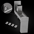 Thumbnail image #4 for Spec-Bar 6-Inch Wide x 24-Inch Long Tubing Chase for Underbar Beverage Equipment