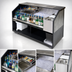 Thumbnail image #5 for Krowne Bad Birdy 66-Inch Stainless Steel Portable Bar with Dual Ice Bins, Dump Sink, Speed Rail and Outdoor Cover