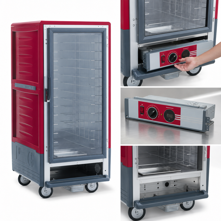 Product image #4 for Metro C5 3 Series Heated Holding Cabinet, 3/4 Height, Clear Door, Mobile