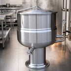 Thumbnail image #4 for Crown DP-40 40 Gallon Direct Steam Stationary Kettle with 2/3 Jacket