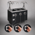 Thumbnail image #4 for Vollrath 2-Series Affordable Portable Deluxe 3-Well Mobile Electric Hot Food Station with Breath Guard