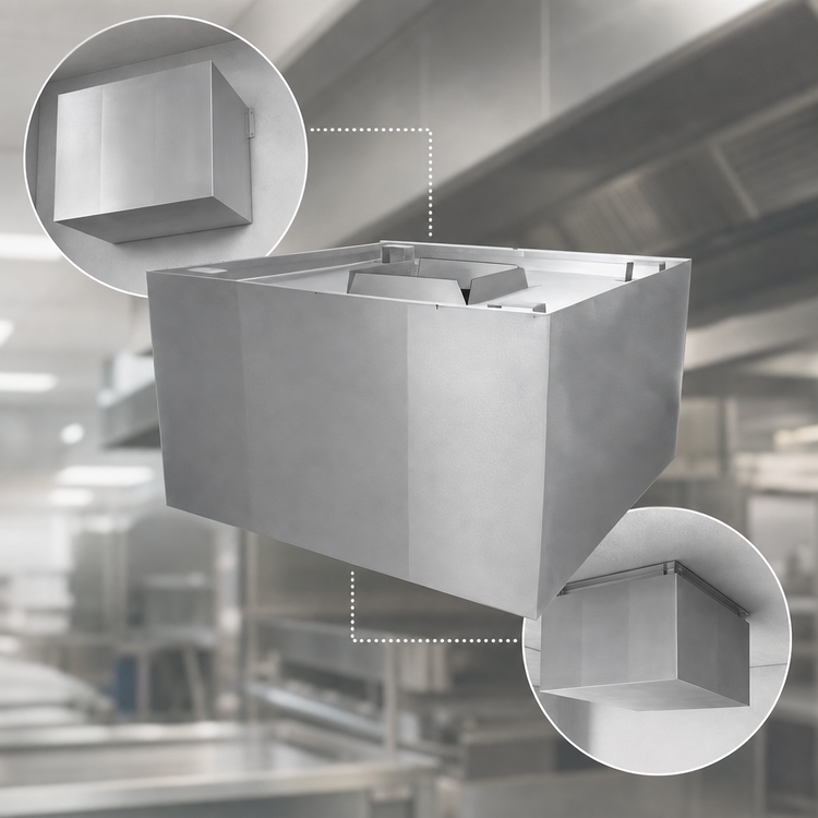 Product image #4 for Advance Tabco 42 x 42 Inch Stainless Steel Condensate Hood