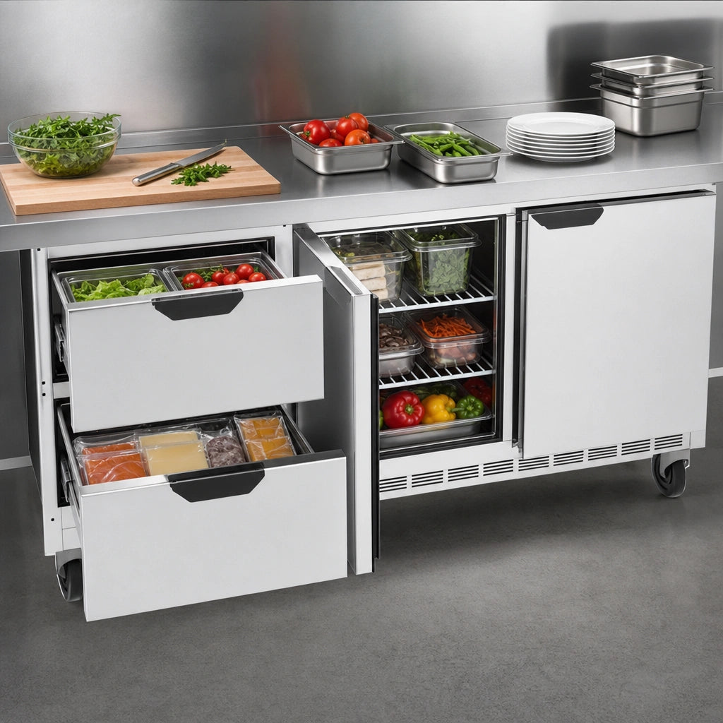 Mixed Door and Drawer Access