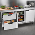 Thumbnail image #4 for Three-Section Undercounter Refrigerator with 2 Doors and 2 Drawers, 72-Inch