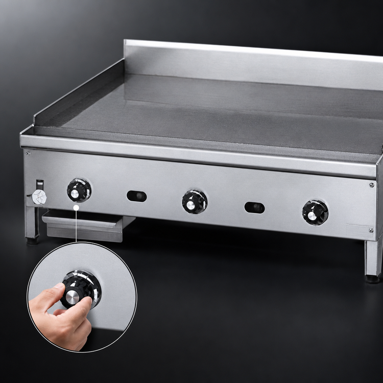 Product image #4 for Jade Range Supreme JGM-2424-F 24-Inch Gas Floor Model Griddle with 1-Inch Thick Plate
