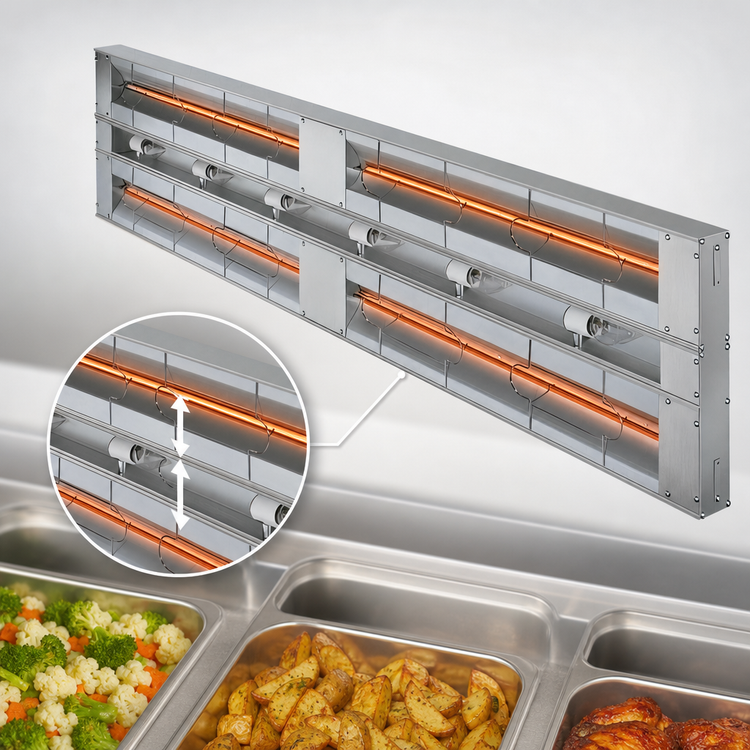 Product image #4 for Hatco Glo-Ray® 36-Inch Double Lighted Infrared Strip Heater