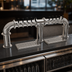 Thumbnail image #4 for Glastender 3-Column Pipe Bridge Countertop Draft Dispensing Tower, 10 Faucets, Air-Cooled, Mirror Finish