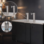 Thumbnail image #4 for Everest Refrigeration EBD3 Two-Section Direct Draw Keg Refrigerator, 68-Inch, 3 Half-Barrel Keg Capacity, Dual Draft Towers, Black