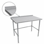 Thumbnail image #4 for John Boos Stallion ST4R1.5-30144SBK Stainless Steel Work Table, 144 x 30 Inches, 14-Gauge Top, 1-1/2-Inch Rear Up-Turn, Open Base