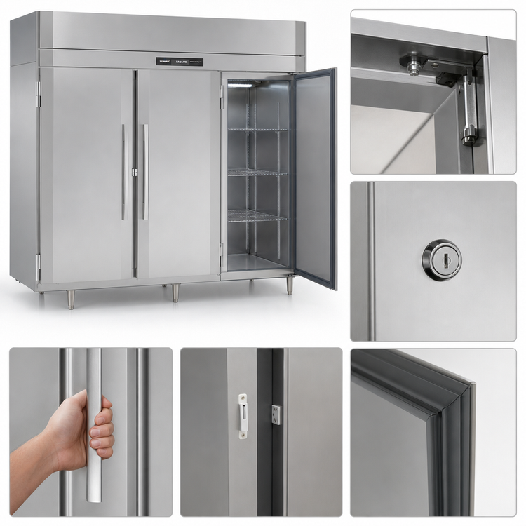 Product image #4 for Victory UltraSpec FS-3D-S1-HC Three-Section Full-Height Solid Door Reach-In Freezer