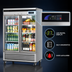 Thumbnail image #4 for Turbo Air Super Deluxe Two-Section Glass Door Reach-In Refrigerator, Bottom Mount, 44.14 Cu. Ft.