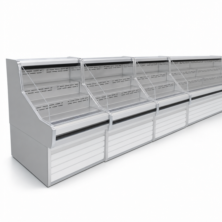 Product image #4 for Howard-McCray 35E Series 75-Inch Remote Impulse Open Merchandiser, 44-Inch High, White, Endless Horizontal Case