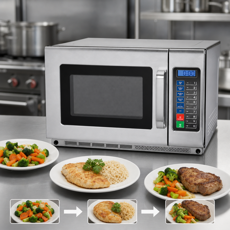 Product image #4 for Waring Commercial Heavy-Duty Microwave Oven, 1.2 Cu. Ft., 208/230V, 1.8 kW