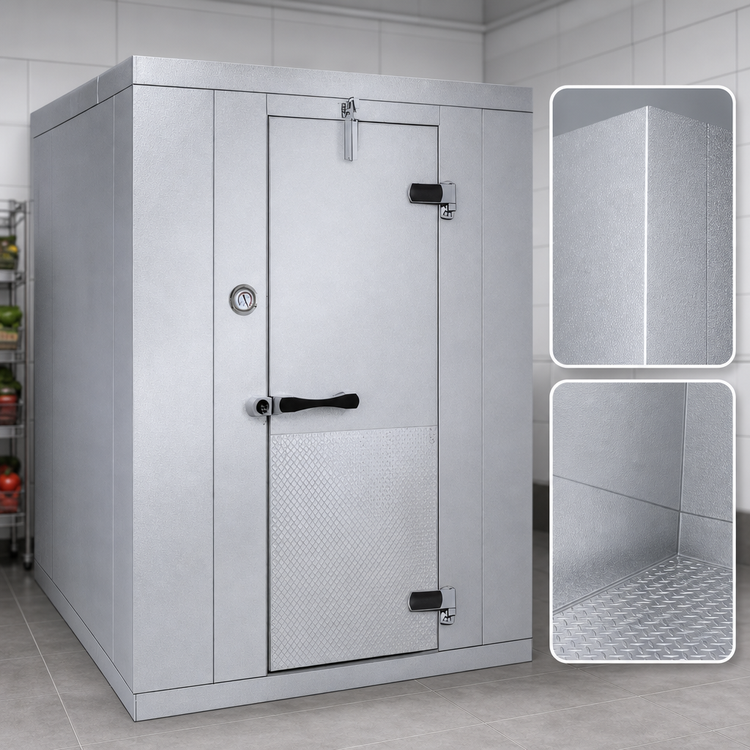 Product image #4 for Kold-Front Indoor Walk-In Cooler with Remote Refrigeration and Floor, Nominal 8' x 8' x 8'6-1/4"