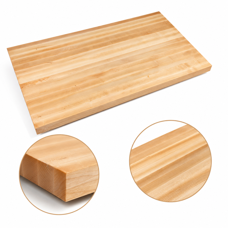 Product image #4 for John Boos Boos Block Northern Hard Rock Maple Kitchen Countertop, 18 x 25 x 1-1/2-Inch Thick, Varnique Finish