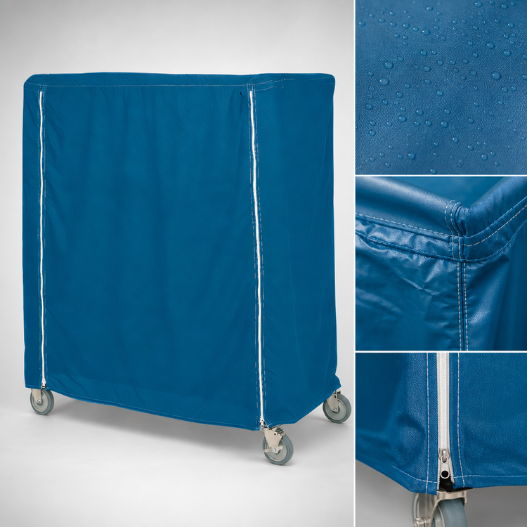 Product image #4 for Metro Waterproof Vinyl-Nylon Banquet Cart Cover, 48 x 24 x 62 Inches