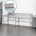 Thumbnail image #4 for Sapphire 108-Inch Stainless Steel Underbar Worktable with 5-Inch Backsplash, Open Base