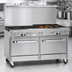 Thumbnail image #4 for Southbend Ultimate 60-Inch Gas Restaurant Range with 4 Open Burners, 36-Inch Charbroiler, Standard Oven and Cabinet Base