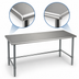 Thumbnail image #4 for Eagle Group Spec-Master 84-Inch Stainless Steel Work Table with Rolled Edges and Open Base