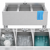 Thumbnail image #5 for KoolMore 3-Compartment 38-Inch Under-Bar Sink with 10 x 14 x 10 Bowls, 304 Stainless Steel