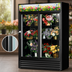 Thumbnail image #4 for True Two-Section Floral Merchandiser Refrigerator with Sliding Glass Doors, 54-1/8 Inch Wide