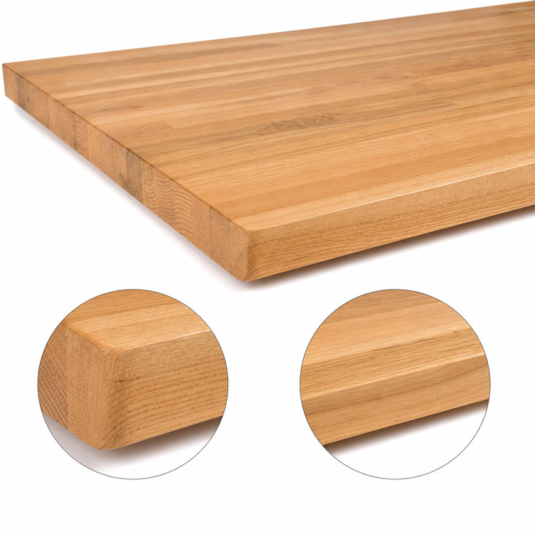 Product image #4 for John Boos Appalachian Blended Edge Grain Red Oak Island Countertop, 120 x 32 x 1-1/2 Inches, Penetrating Oil Finish
