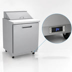 Thumbnail image #4 for Kelvinator Commercial KCHST27.8 One-Section Refrigerated Sandwich/Salad Prep Table, 27-7/8" W, 8-Pan, Rear-Mounted Self-Contained