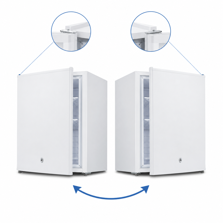 Product image #5 for Accucold MOMCUBE™ Compact Countertop Breast Milk Freezer, 1.4 Cu. Ft., White Exterior, Reversible Door