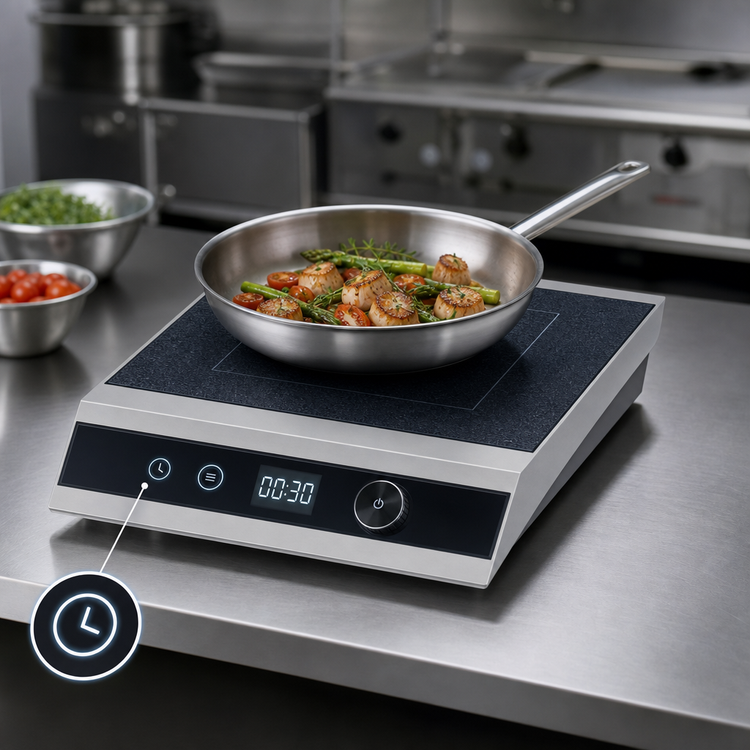 Product image #4 for Hatco Rapide Cuisine® Countertop Single Burner Induction Cooktop, 120V, 1800W
