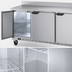 Thumbnail image #4 for Beverage-Air 72-Inch Three-Section Worktop Refrigerator with Solid Doors and Foamed-In-Place Backsplash