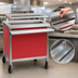 Thumbnail image #4 for Director's Choice Mobile Beverage Counter with Full-Length Drip Trough, 36 x 30 x 34 Inches