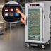 Thumbnail image #4 for Metro C5 9 Series 3/4-Height Controlled Humidity Heated Holding and Proofing Cabinet with Clear Double-Panel Tempered Glass Door and Universal Wire Slides