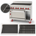 Thumbnail image #4 for American Range 48-Inch Gas Radiant Broiler Range with 26-1/2-Inch Standard Oven Left and Storage Base Right