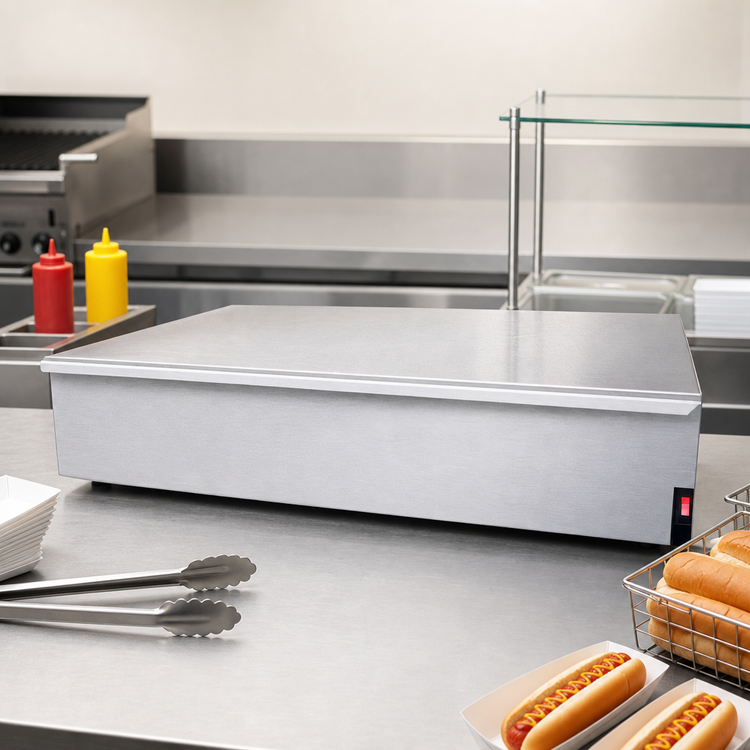 Product image #4 for APW Wyott BWD-75 Dry Freestanding Hot Dog Bun Warmer, 40-Bun Capacity
